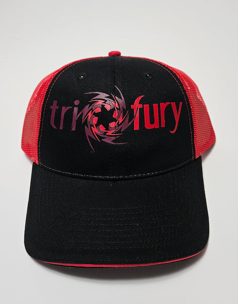 Trucker Hat - Black front - Red back