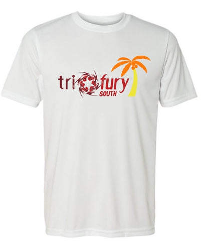 Men's  TF South White Tech Tshirt