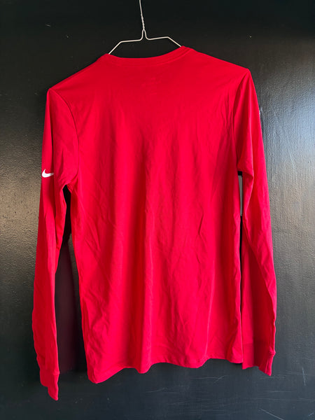 Men's Dark Red Long Sleeve Tech Shirt