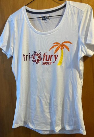 Women's TF South White Tech Tee