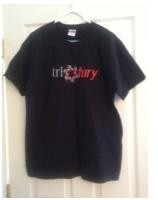 Black cotton T-shirt