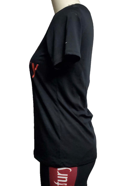 Women's Black DryFit Shirt