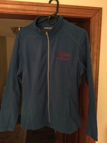 Women's Blue Fleece XL Full Zip